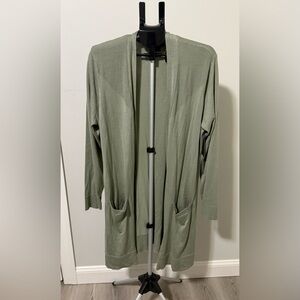 Alexandra and Oak Olive Green Women's Long Cardigan Size XXL